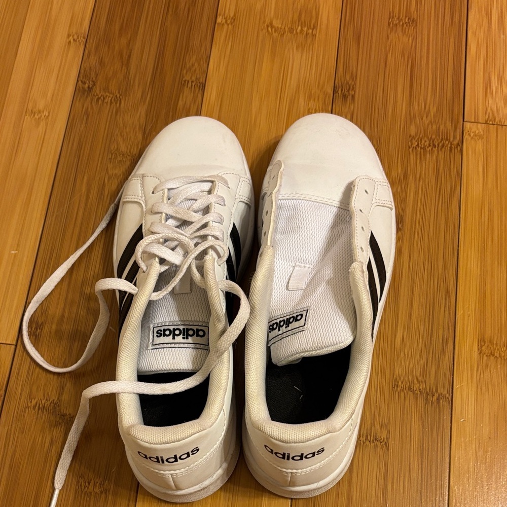 Adidas Classic White and Black Sneakers